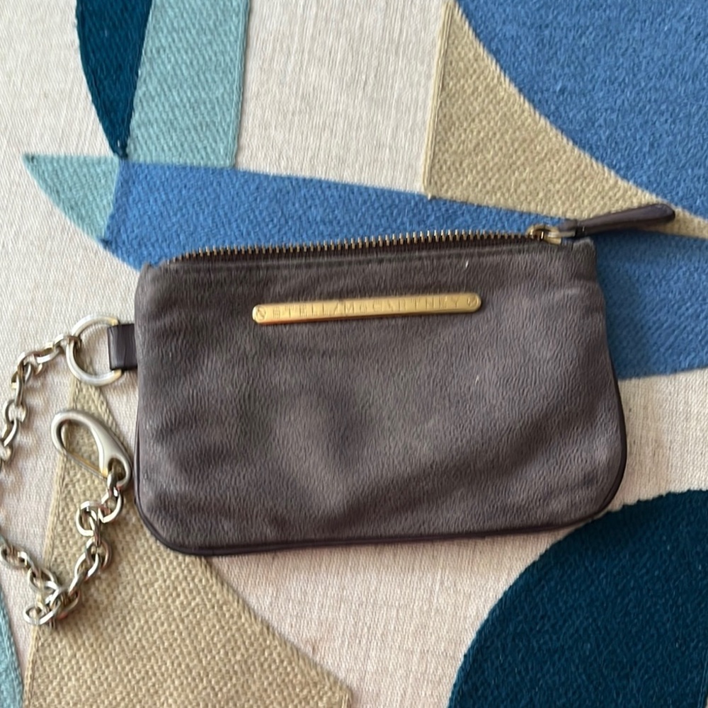 Stella McCartney Gray Wristlet with Chain Vintage